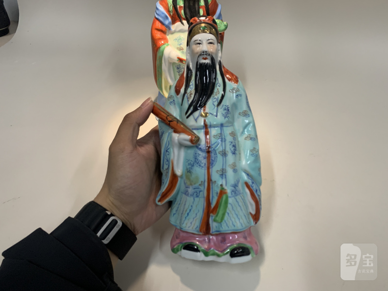 二十世纪五十年代 粉彩福禄寿三星 - 图5